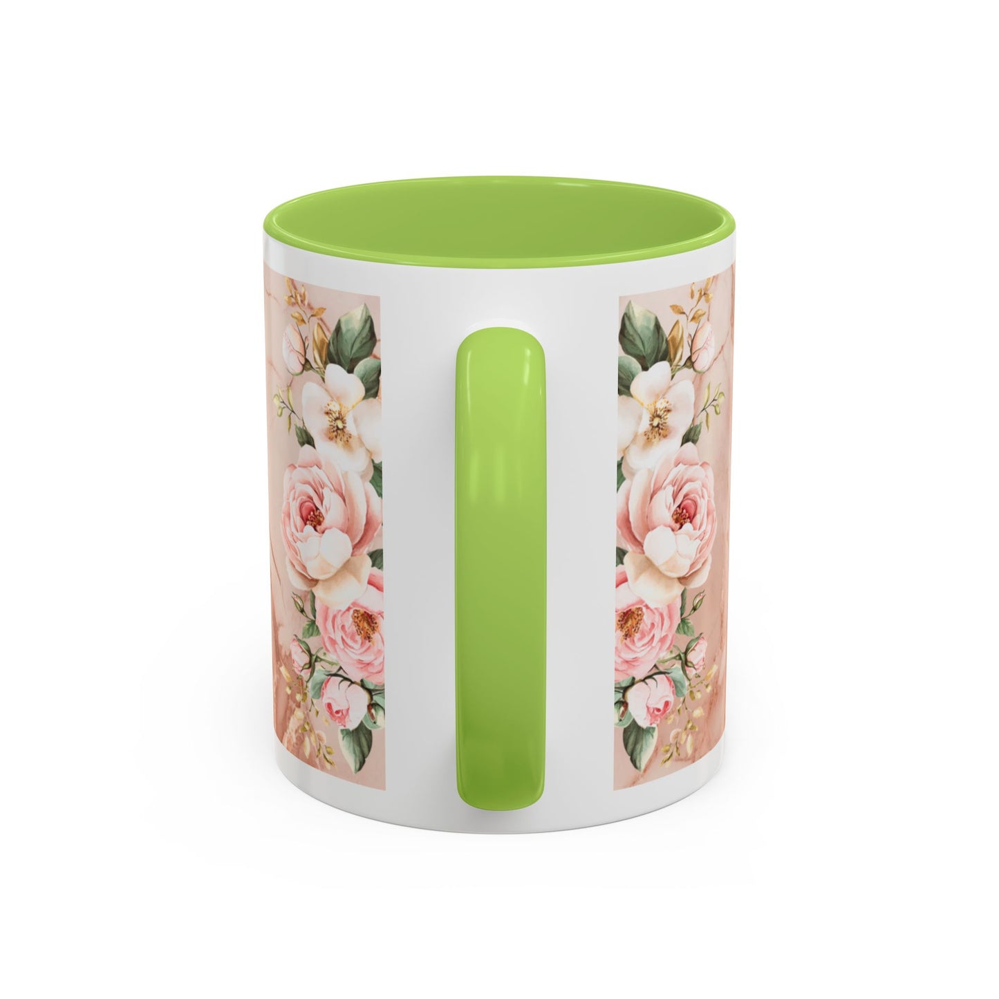 Mother's Heart Floral Accent Coffee Mug – “A Mother's Heart…Where Love Speaks the Loudest” (11/15oz)
