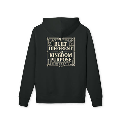Built Different for Kingdom Purpose Hoodie — Faith-Based Inspirational Pullover