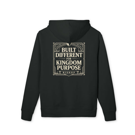 Built Different for Kingdom Purpose Hoodie — Faith-Based Inspirational Pullover