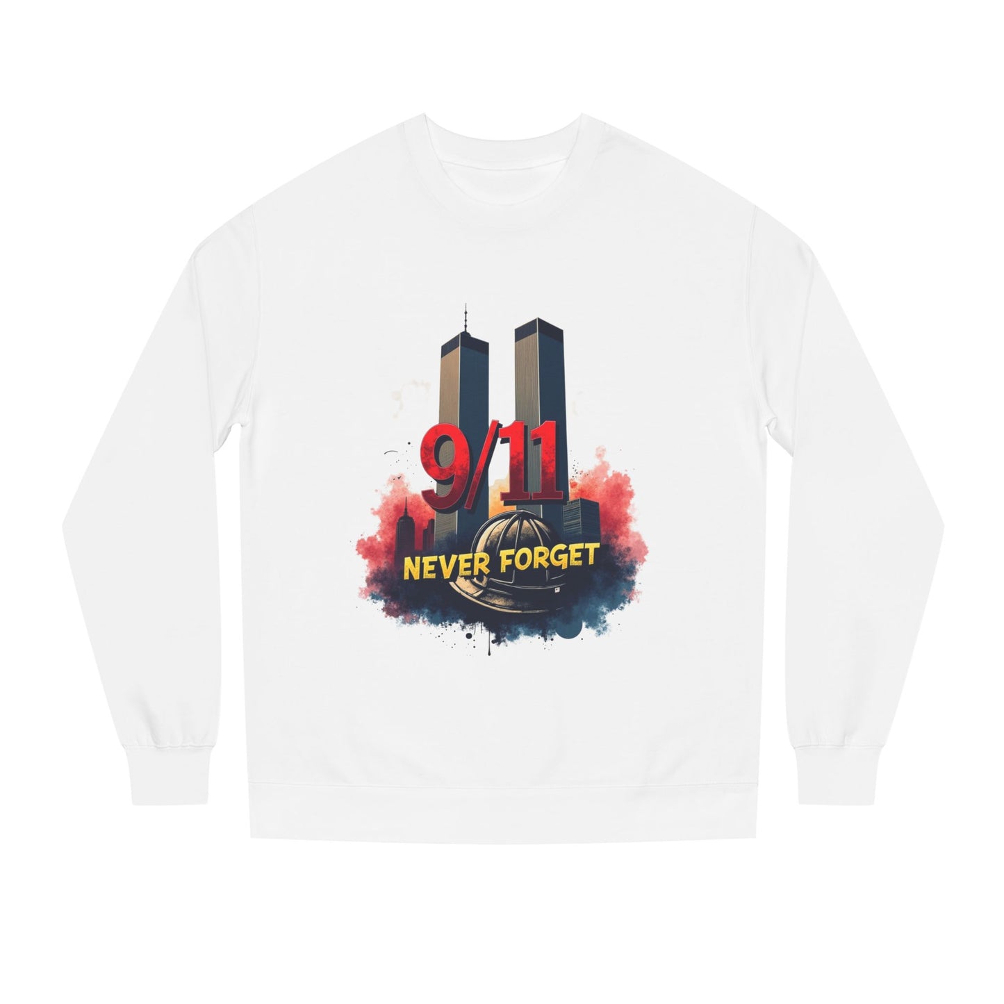 9/11 Never Forget Sweatshirt — Twin Towers Memorial Crewneck