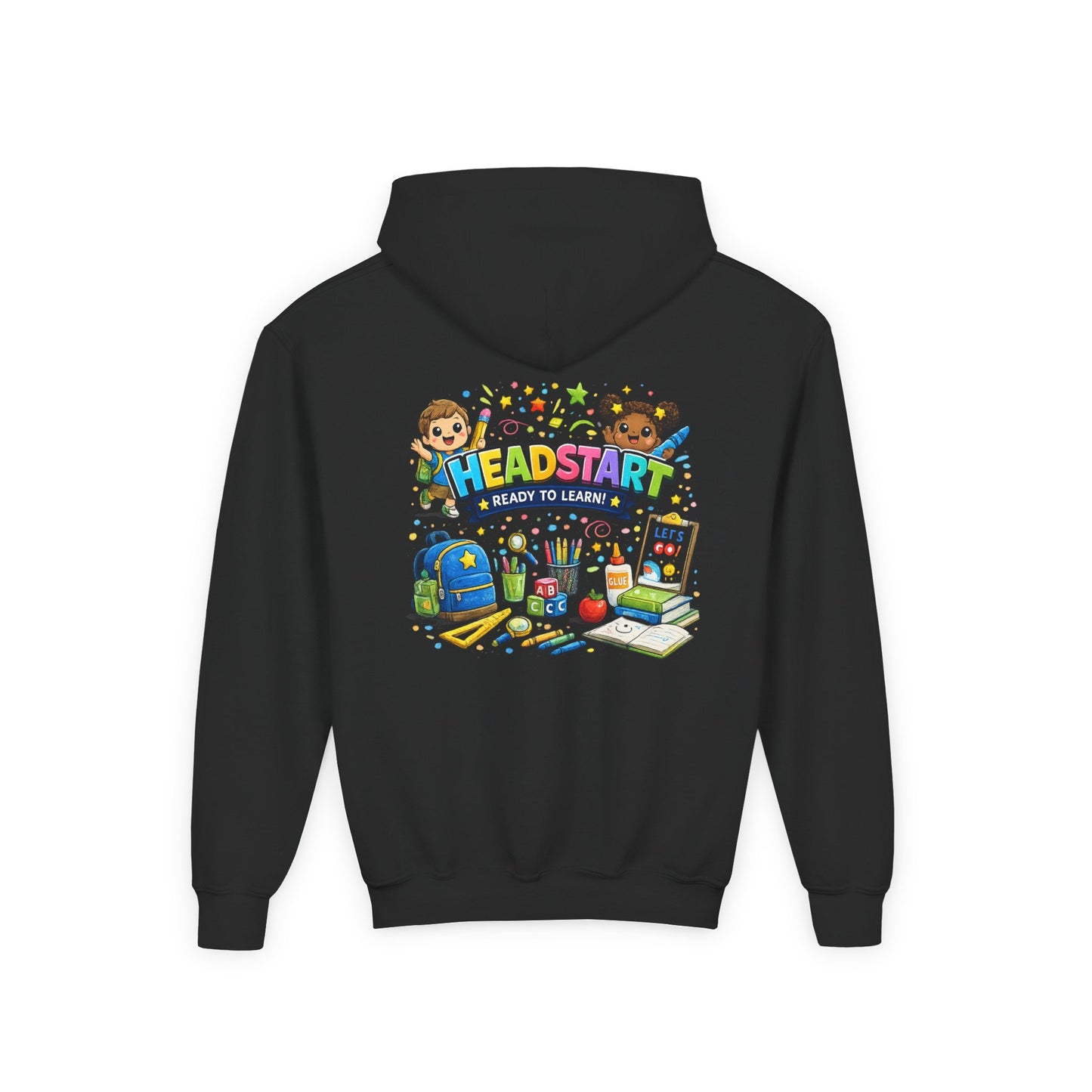 Head Start Kids Hoodie – 'Ready to Learn' Back-to-School Youth Sweatshirt