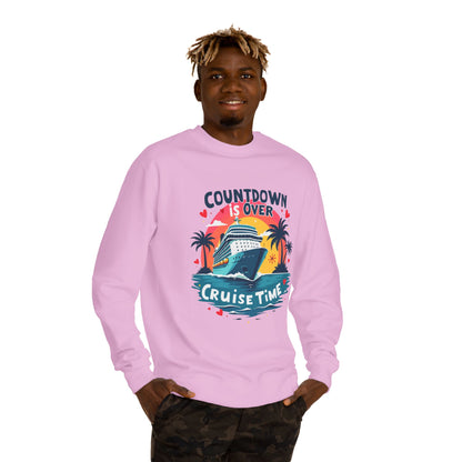 Cruise Time Sweatshirt - "Countdown Is Over" Tropical Cruise Crewneck
