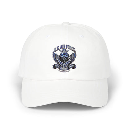 US Air Force Crest Classic Dad Cap — Embroidered Military Baseball Hat