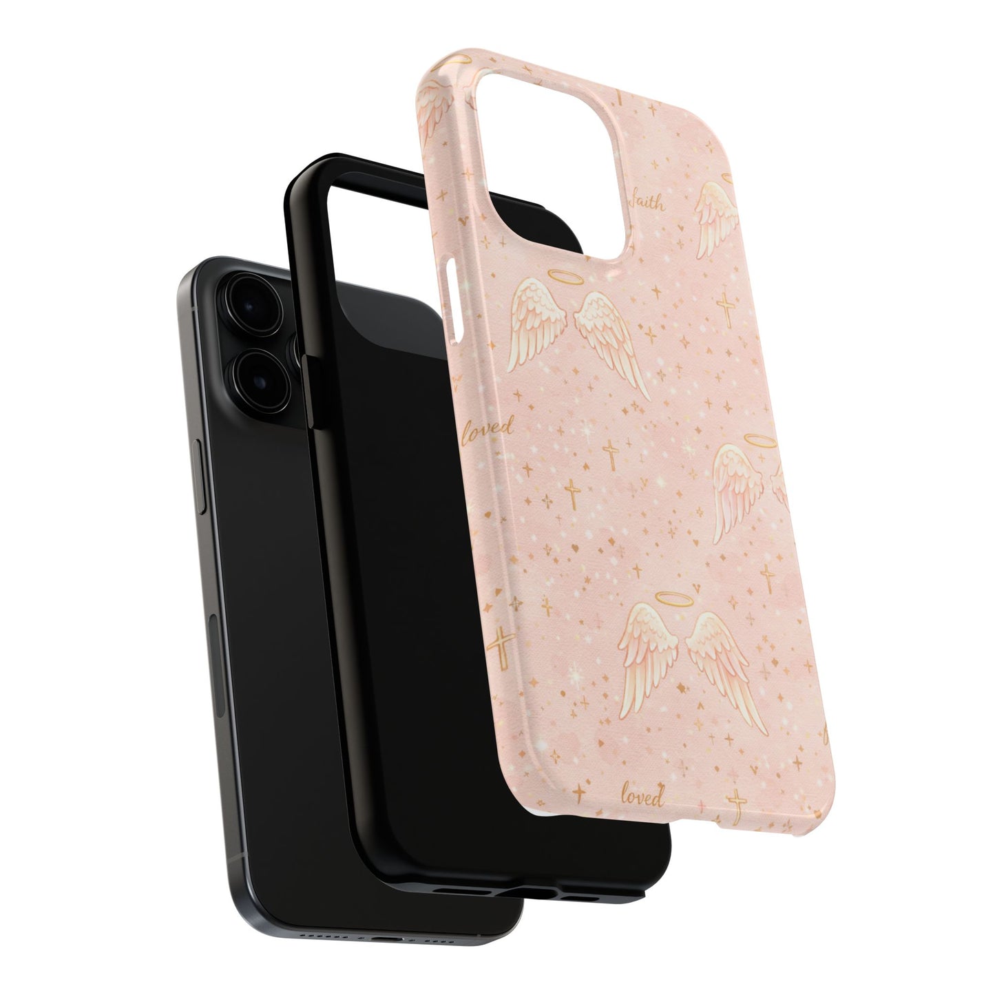 Faith & Grace Angels Phone Case | Christian floral iPhone Case