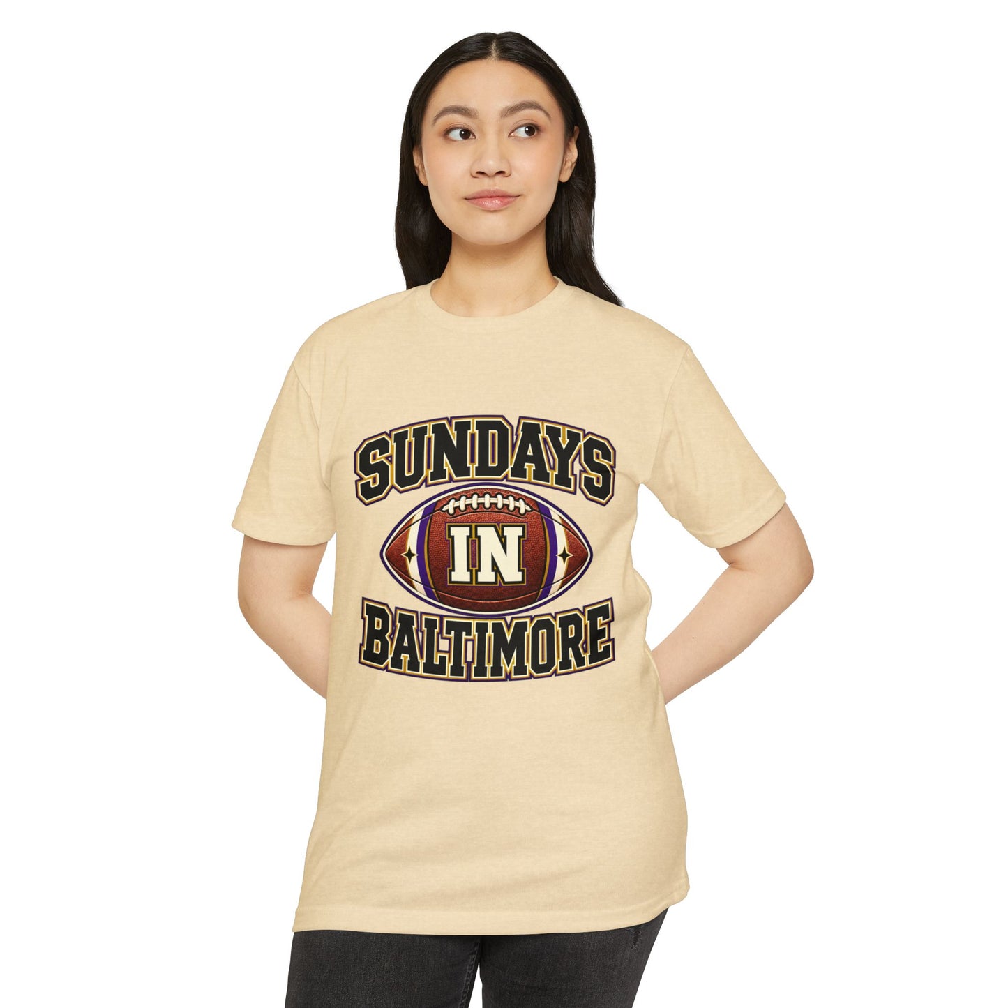 Sundays in Baltimore Football T‑Shirt