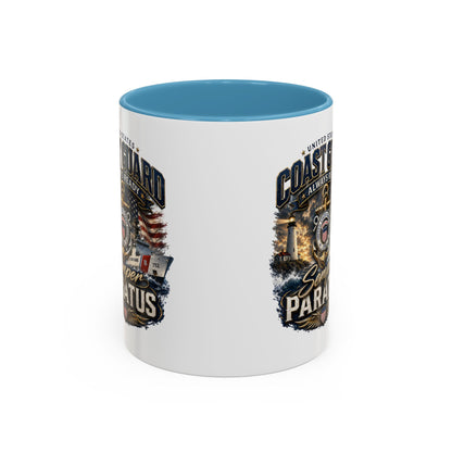 Coast Guard Semper Paratus Accent Coffee Mug – Patriotic Military Gift (11/15oz)