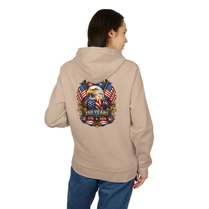 250 Years Patriotic Eagle Hoodie – American Flag 1776–2026 Anniversary