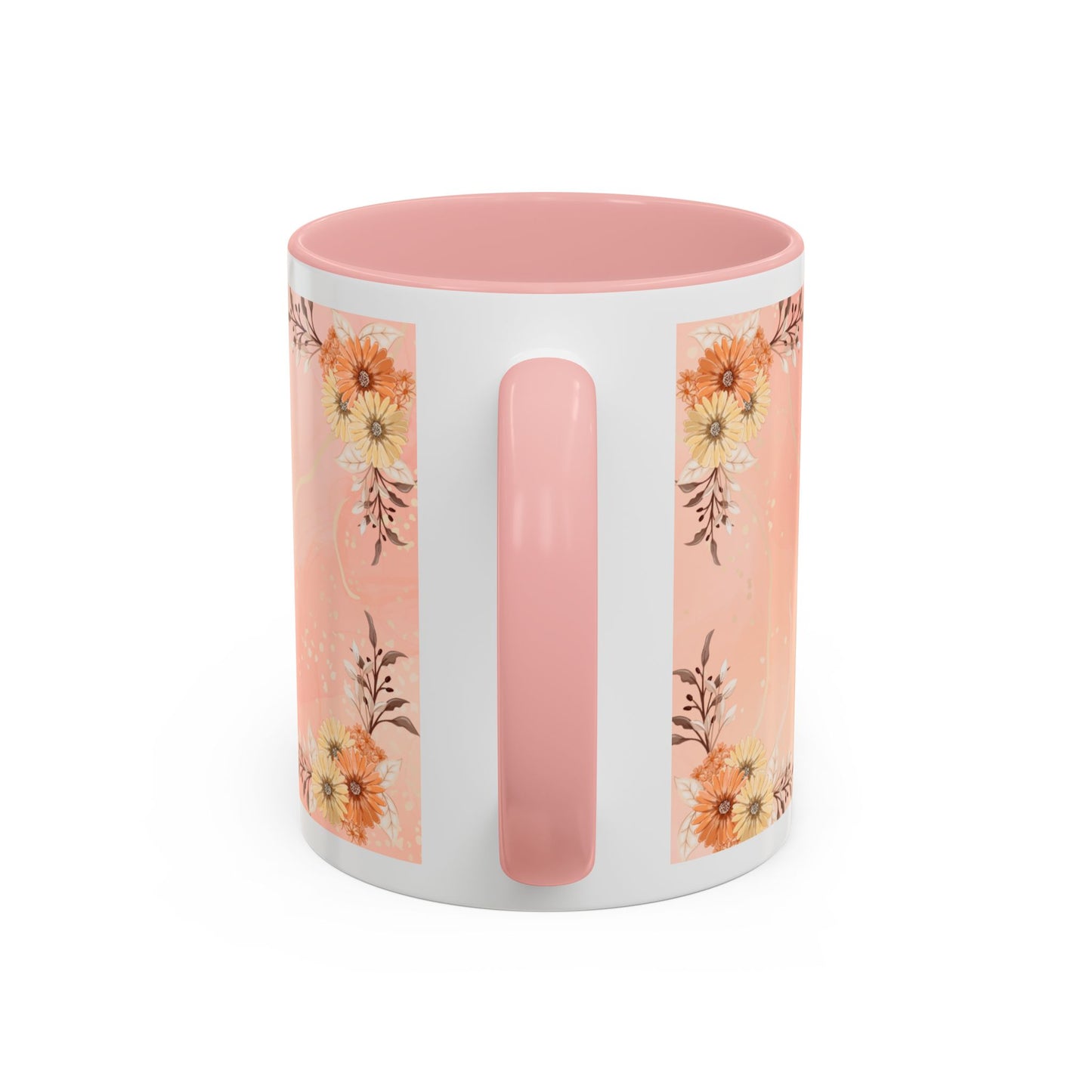 Mom Floral Accent Coffee Mug – Pink Butterfly Mother's Day Gift (11/15oz)