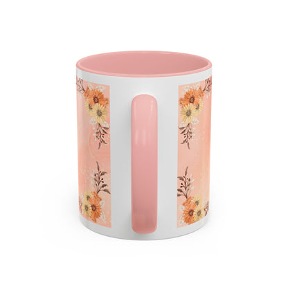 Mom Floral Accent Coffee Mug – Pink Butterfly Mother's Day Gift (11/15oz)
