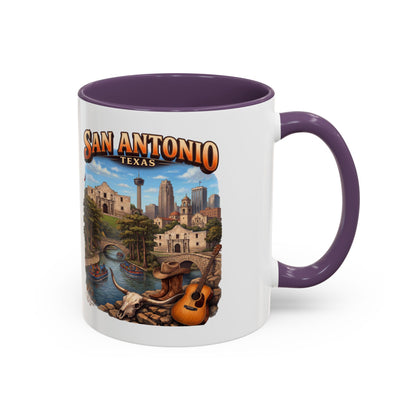 San Antonio Souvenir Coffee Mug – Texas Riverwalk Scenic Accent Mug (11/15oz)