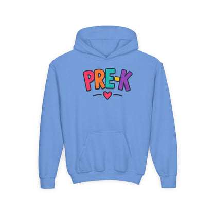 Pre-K Kids Hoodie — Colorful Cute Pre-K School Hooded Sweatshirt for Toddlers