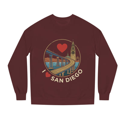 I Heart San Diego Sweatshirt — Balboa Park & Coronado Bridge Crewneck