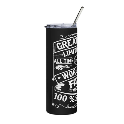 World's Best Father 20oz Stainless Tumbler – No.1 Dad Travel Cup