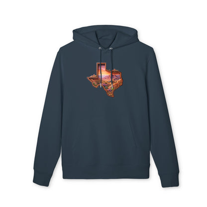 Texas Sunset Hoodie — Scenic State Outline Pullover