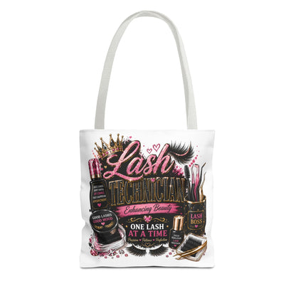 Lash Technician Tote Bag – 'One Lash at a Time' Beauty Cosmetics Canvas Tote