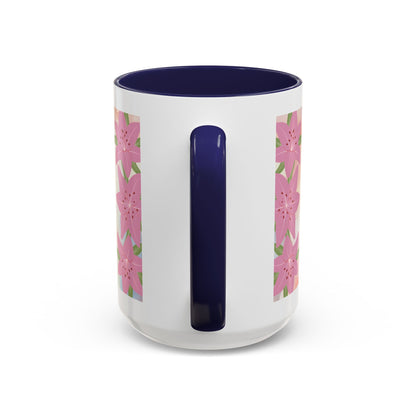 Mom Acronym Coffee Mug — "MOM: Magical • One-of-a-Kind • Motivator" Floral Accent