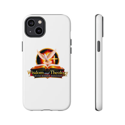 Wisdom and Theology Phone Case — Christian Dove & Cross Protective Tough Case