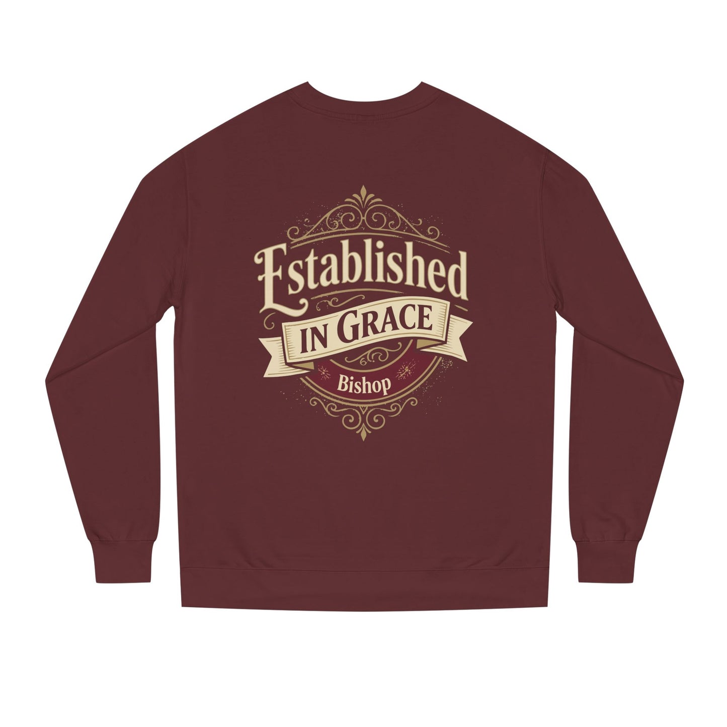 Established in Grace Sweatshirt — 'Established in Grace' Vintage Faith Crewneck
