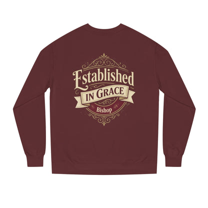 Established in Grace Sweatshirt — 'Established in Grace' Vintage Faith Crewneck