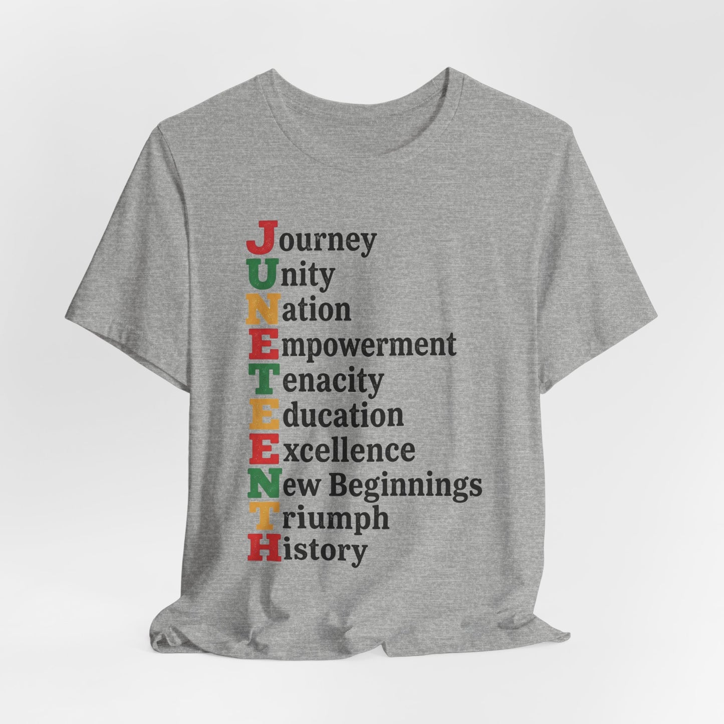 Juneteenth Acrostic T-Shirt — Journey, Unity, Empowerment Tee