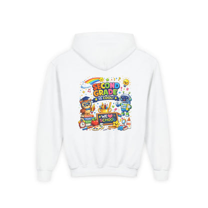 Second Grade Hoodie — 'Second Grade Is Cool' Kids Back-to-School Sweatshirt