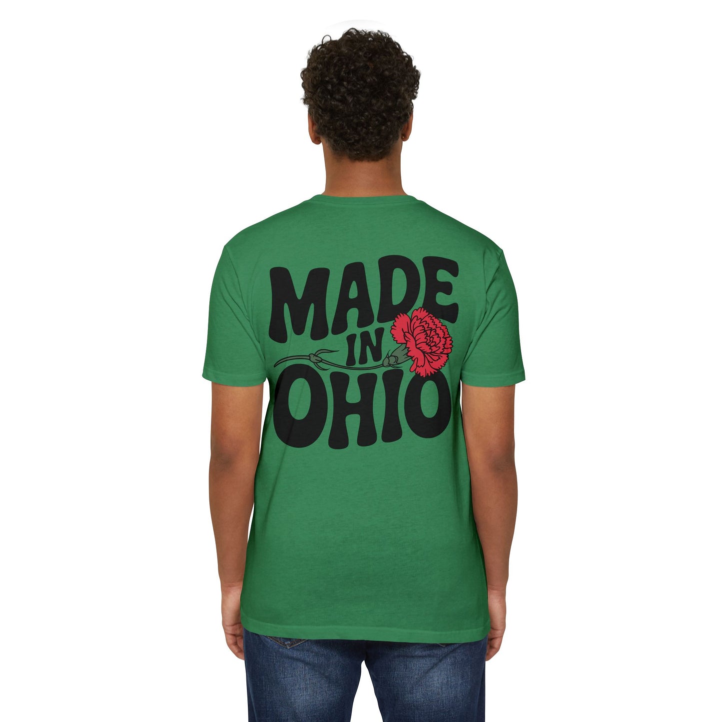 Made in Ohio T-Shirt — Vintage Floral State Pride Tee