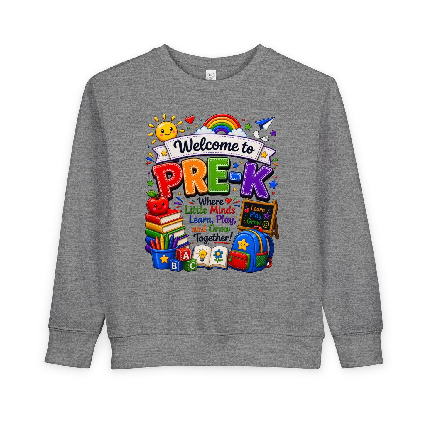 Welcome to Pre-K Toddler Sweatshirt – Colorful Back-to-School Pre-K Kids Crewneck