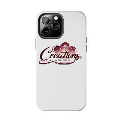 Tough Phone Case — "Creations by Donece" Logo Protective Phone Cover