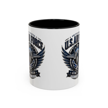 U.S. Air Force Aim High Accent Coffee Mug (11/15oz)