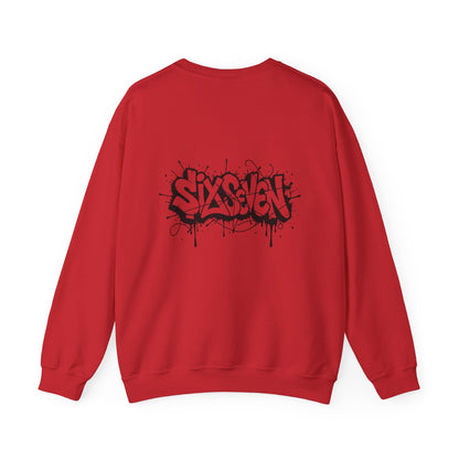 Graffiti 'Six Seven' Crewneck Sweatshirt