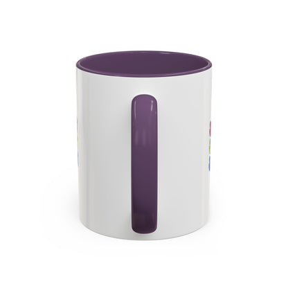 Six Seven Retro Accent Coffee Mug — Colorful 11/15oz Ceramic Tea Cup