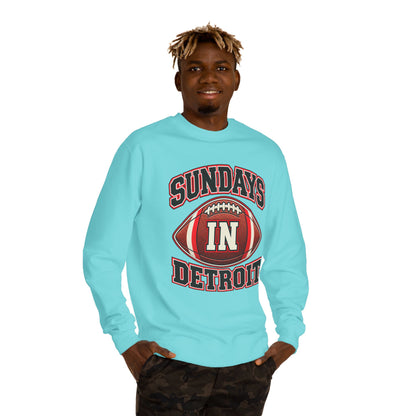 Sundays in Detroit Football Sweatshirt