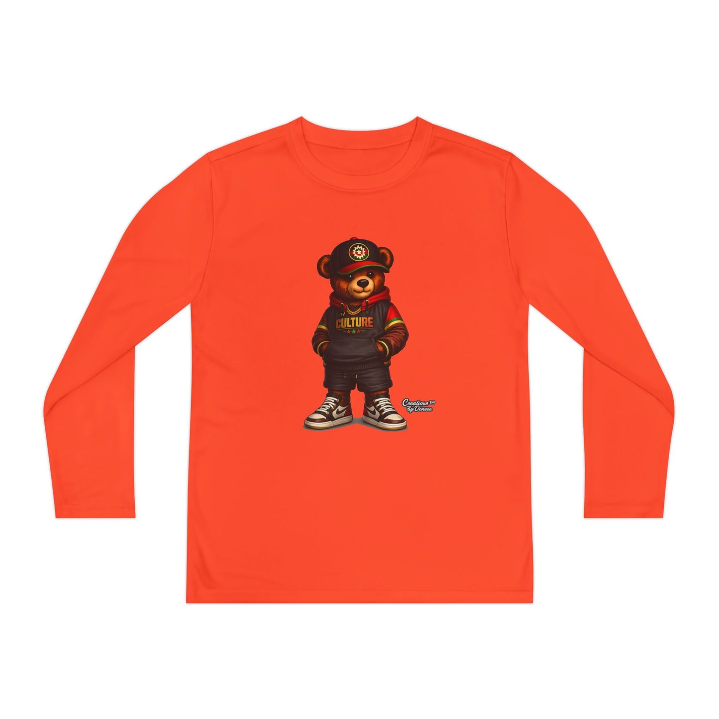 Kids Bear Graphic Long Sleeve Tee — Urban Streetwear Youth Shirt