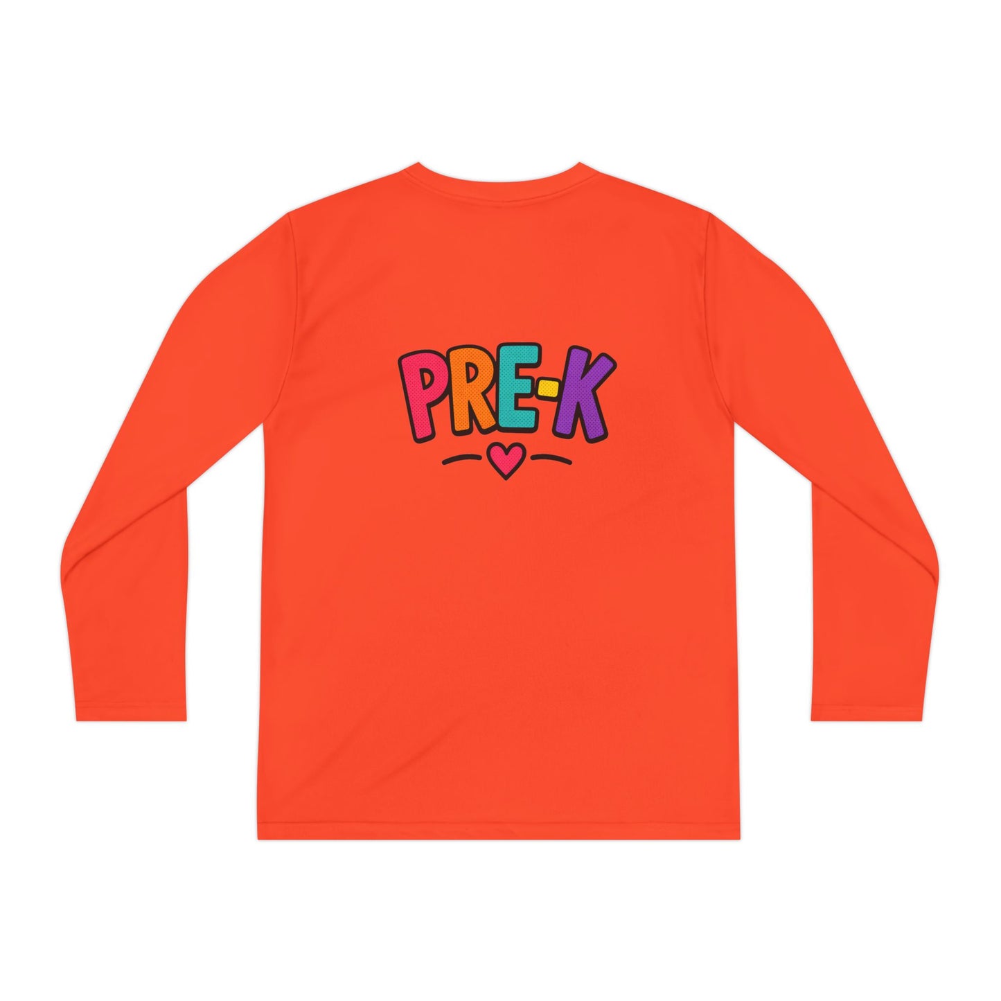 Pre-K Kids Long Sleeve Tee — Colorful Cute PreK Shirt for Preschoolers