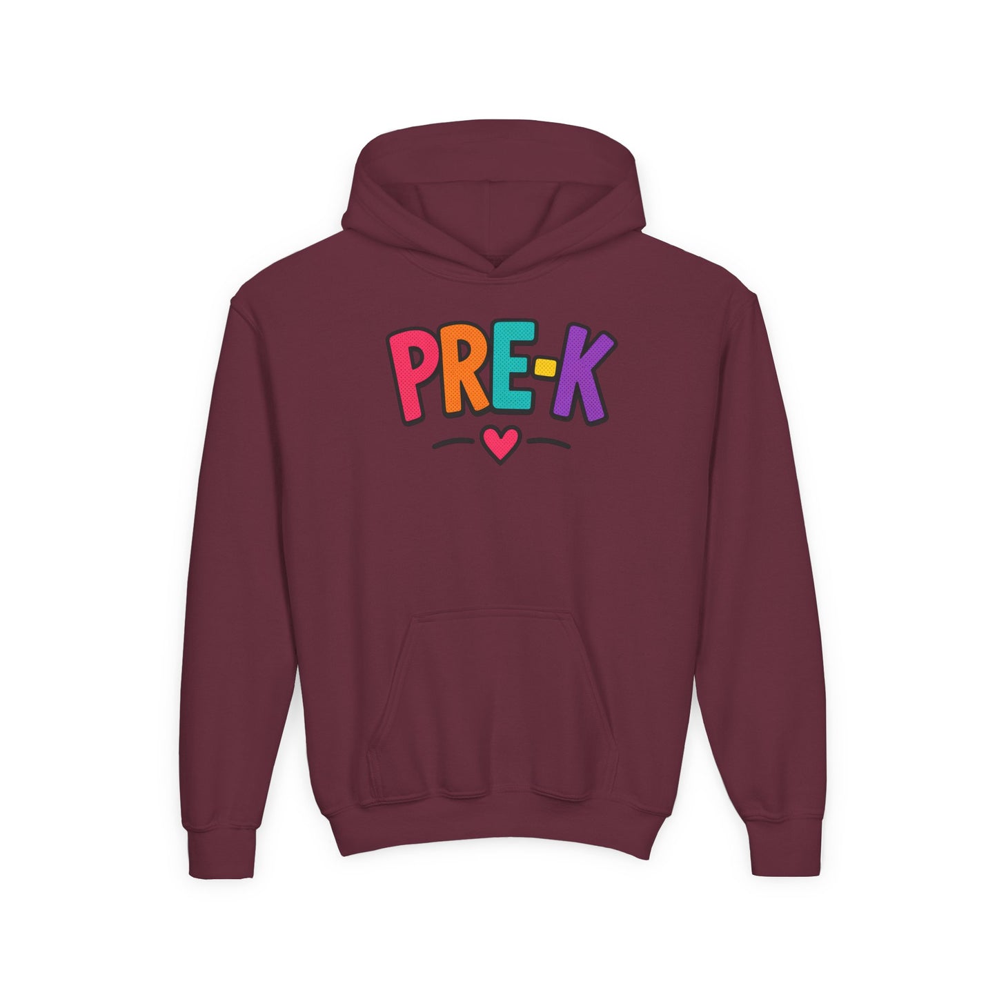 Pre-K Kids Hoodie — Colorful Cute Pre-K School Hooded Sweatshirt for Toddlers
