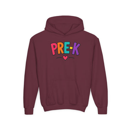 Pre-K Kids Hoodie — Colorful Cute Pre-K School Hooded Sweatshirt for Toddlers