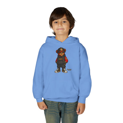 Youth Bear Hoodie – Streetwear Teddy Graphic Pullover for Kids