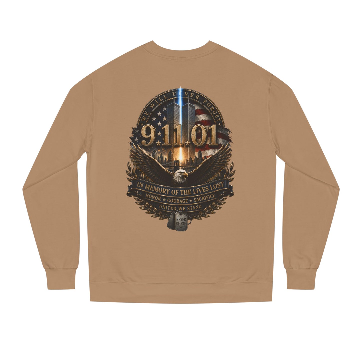 9/11 Memorial Sweatshirt – In Memory of the Lives Lost Tribute Crewneck