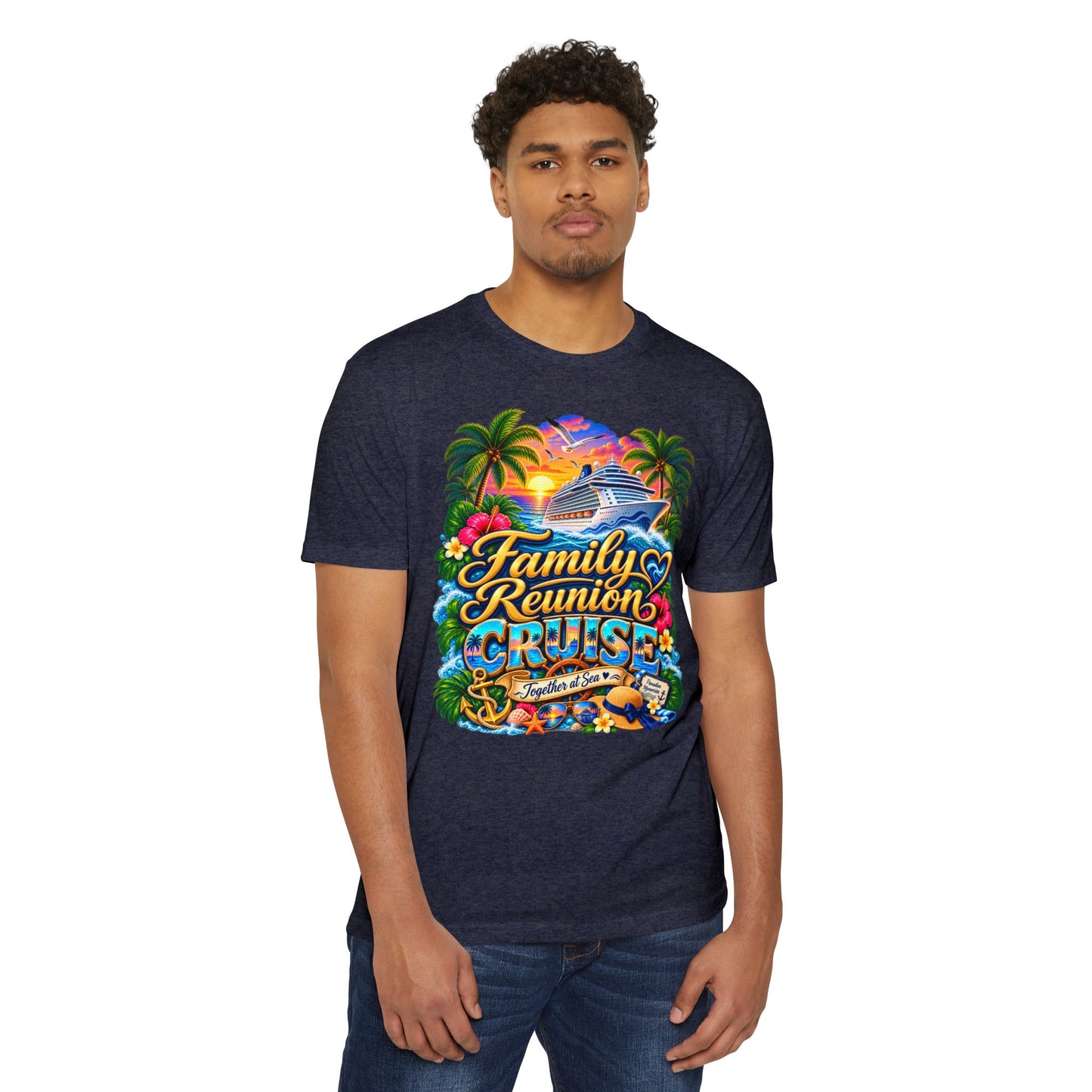 Family Reunion Cruise T-Shirt — Tropical Cruise Crew Tee