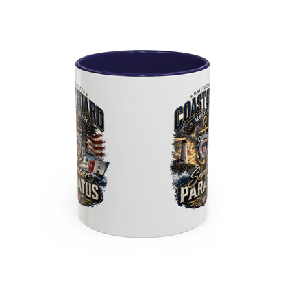 Coast Guard Semper Paratus Accent Coffee Mug – Patriotic Military Gift (11/15oz)
