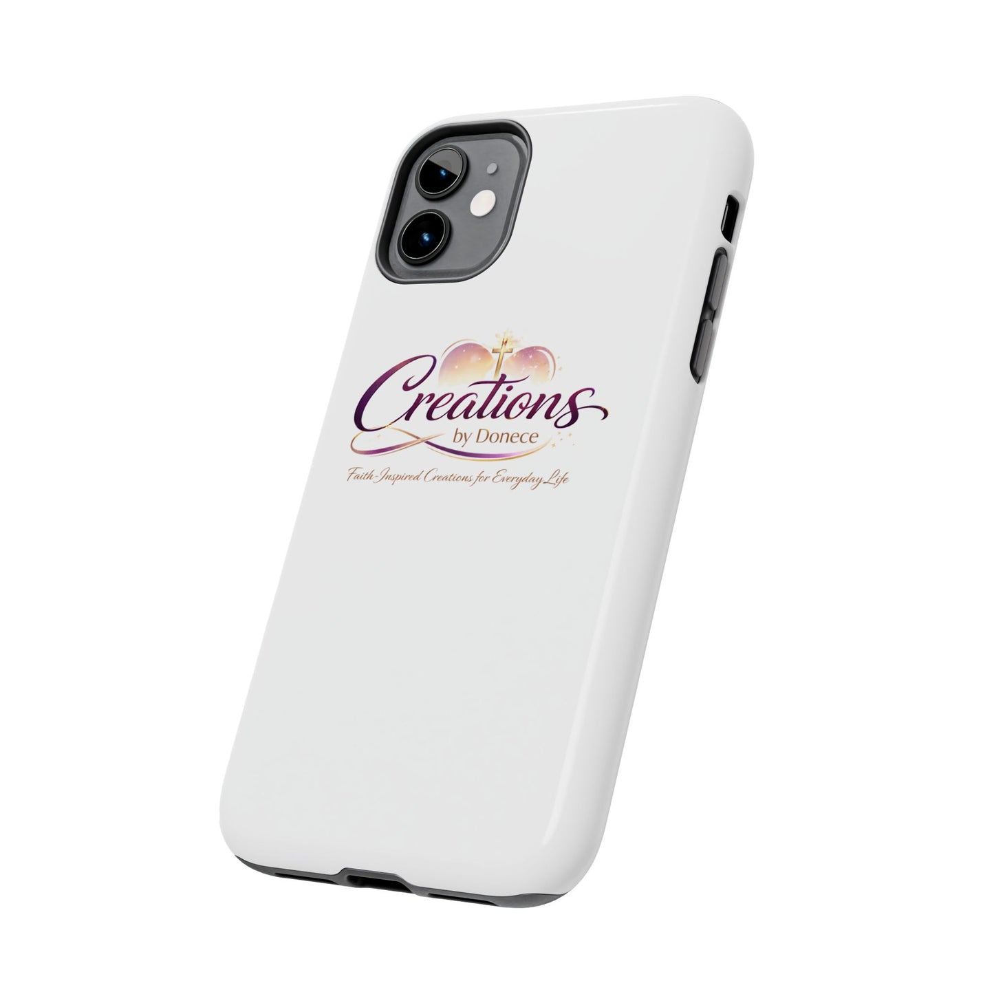 Tough Phone Case - "Creations by Donece" Logo Protective Cover