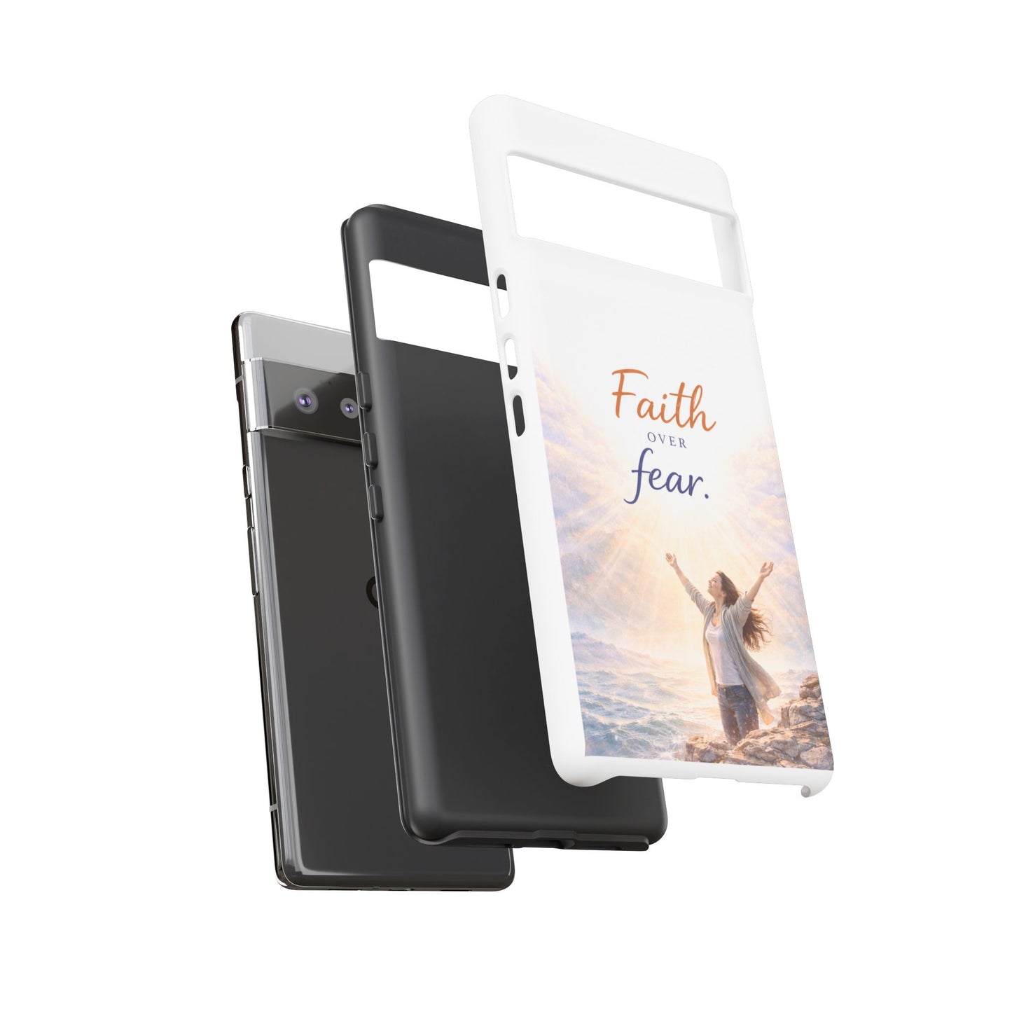 Faith Over Fear Phone Case — Inspirational Christian iPhone Cover