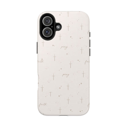 Pray with Faith Phone Case | Christian floral iPhone Case
