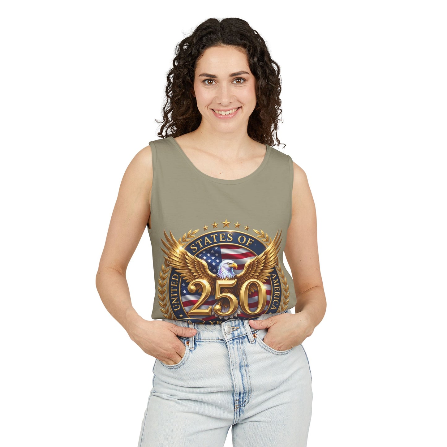 250 Years Anniversary Eagle Tank Top — United States Bicentennial Celebration Tee
