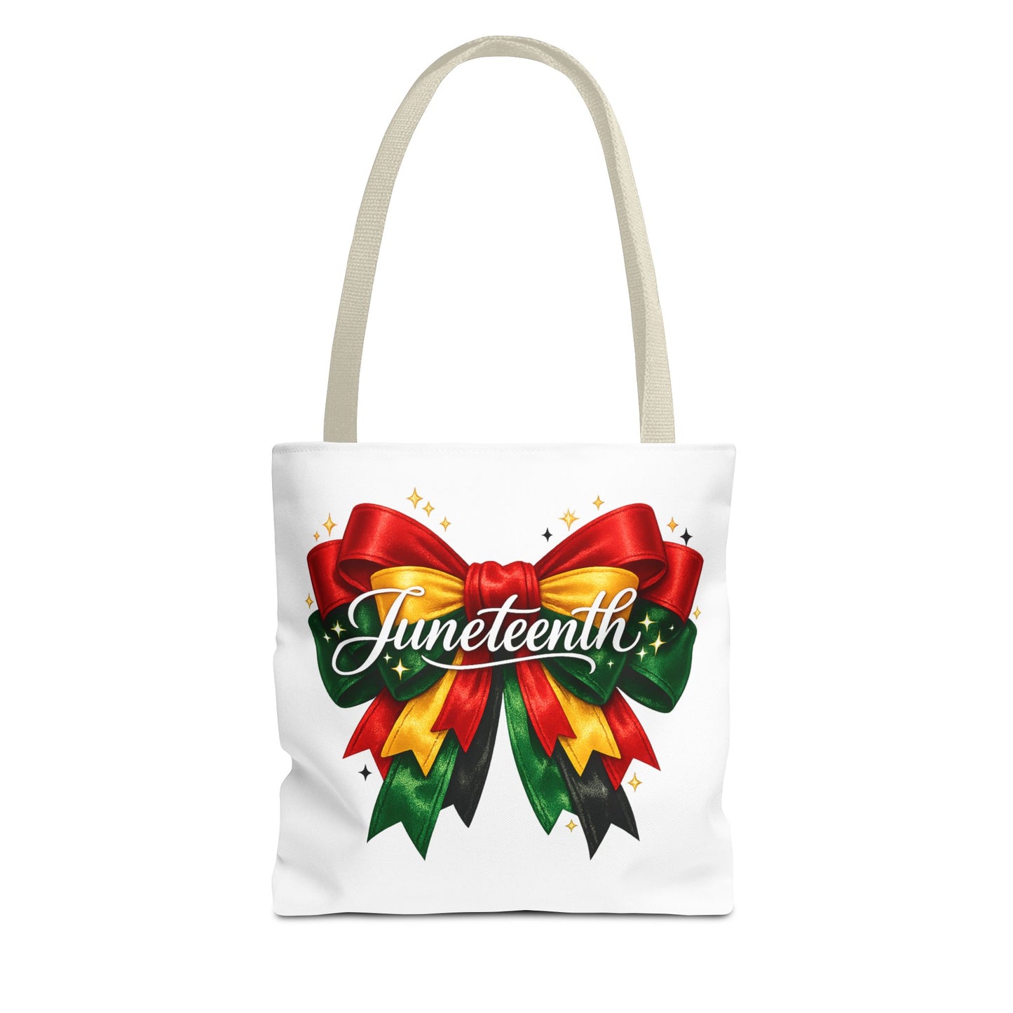 Juneteenth Ribbon Tote Bag – Celebration Gift Tote for Juneteenth
