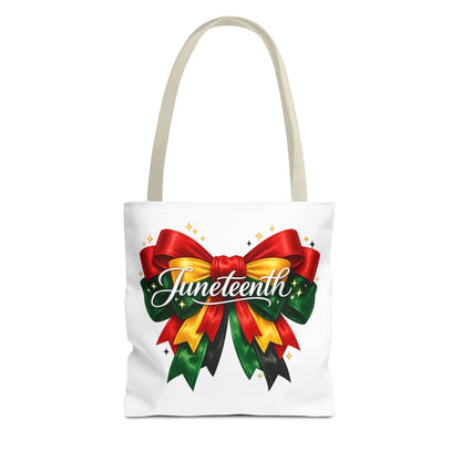Juneteenth Ribbon Tote Bag – Celebration Gift Tote for Juneteenth