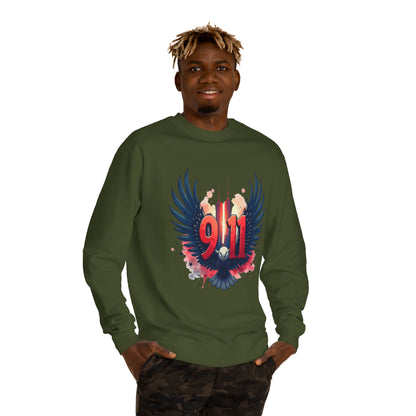 9/11 Memorial Sweatshirt – Eagle Wings Tribute Crewneck