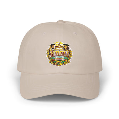Dad Cap with Vintage Floral Crest Embroidered Design
