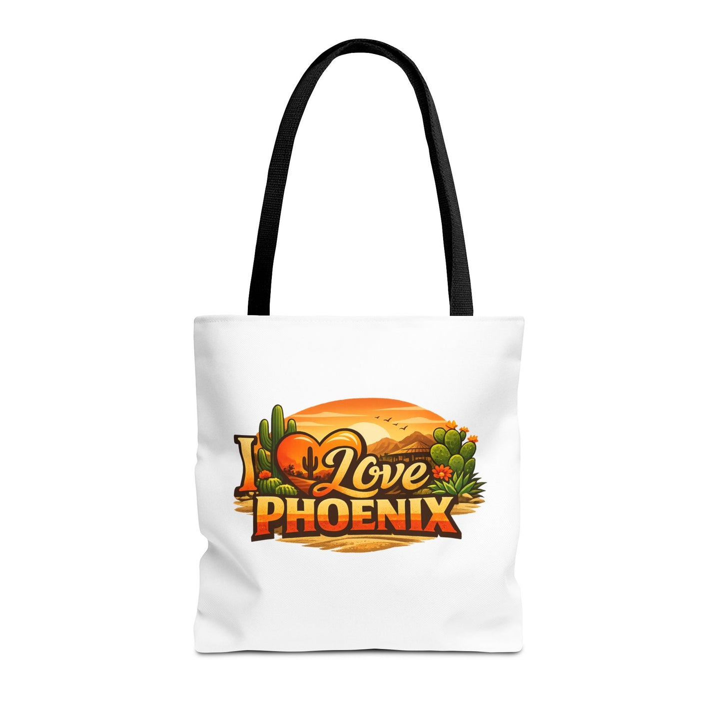 I Love Phoenix Tote Bag – Desert Sunset Illustration