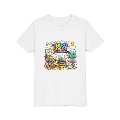 Third Grade Kids Tee — "Third Grade Out of the Classroom" Back-to-School Youth Shirt
